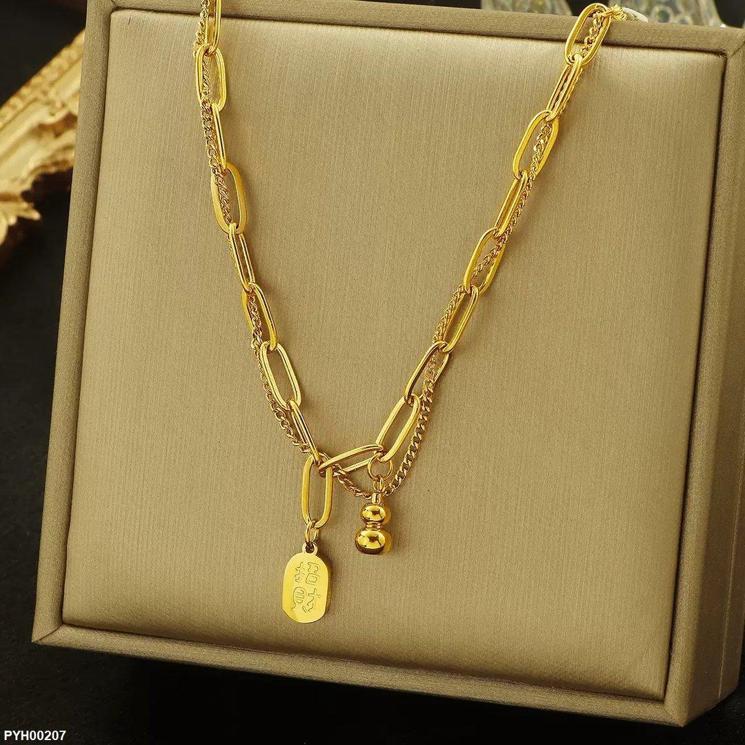 PYH00207 DGF Stainless Steel Chain Anklet Single - PYH