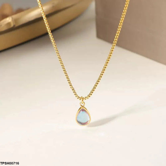 TPSH00716 DGF Stainless Steel Tear Drop Pendant - TPSH